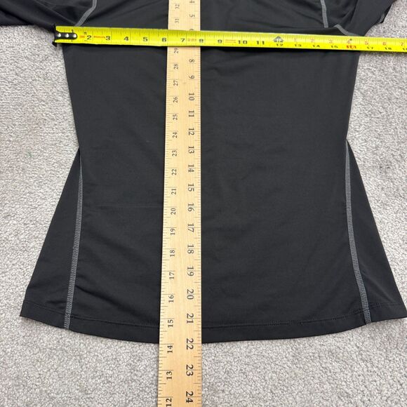 Unbranded Performance Active Long Sleeve Shirt Womens Small Black Crew Neck Run - Picture 6 of 10